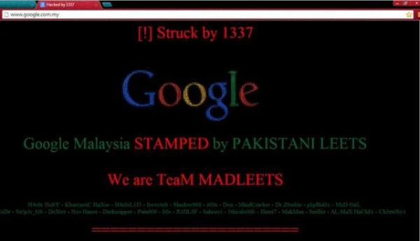 google malaysia, hack